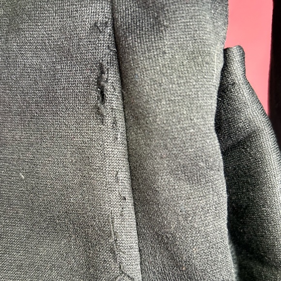 BIG CHILL | Black Double-Breasted Belted Fleece Trenchcoat (Size: M) - Picture 15 of 16